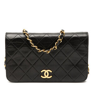 Pre-Loved Chanel CC Quilted Lambskin Full Single Flap